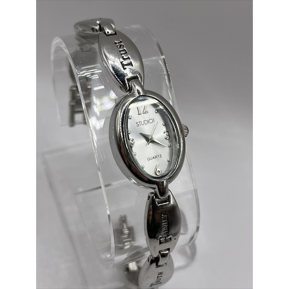 Studio Time Women's Watch Trust Love Courage Charity Familyโ Truth Band- Working